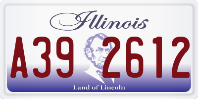 IL license plate A392612