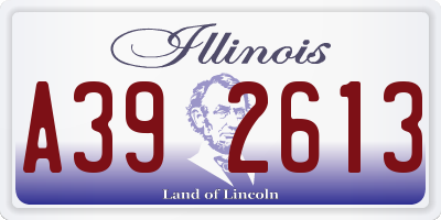 IL license plate A392613