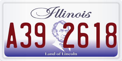 IL license plate A392618