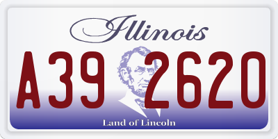 IL license plate A392620
