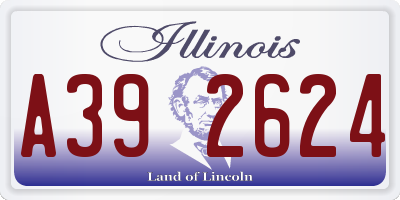 IL license plate A392624