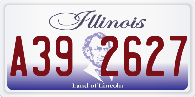 IL license plate A392627