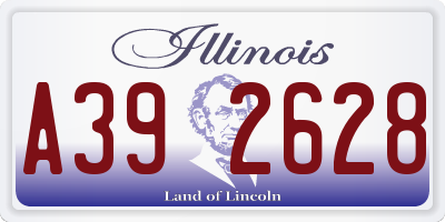 IL license plate A392628