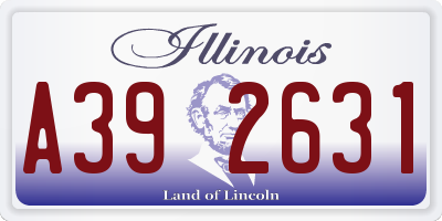 IL license plate A392631