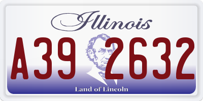 IL license plate A392632
