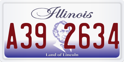 IL license plate A392634