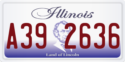 IL license plate A392636