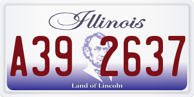 IL license plate A392637