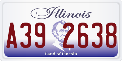 IL license plate A392638