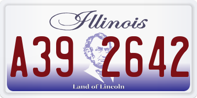 IL license plate A392642