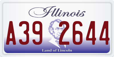IL license plate A392644