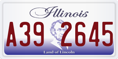 IL license plate A392645