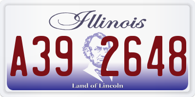 IL license plate A392648