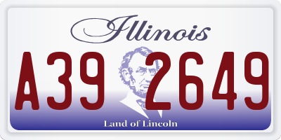 IL license plate A392649
