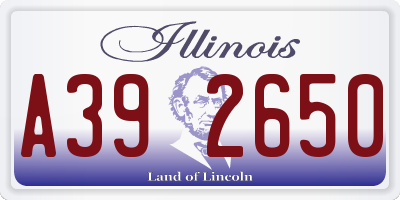 IL license plate A392650