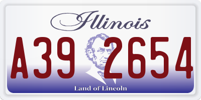 IL license plate A392654
