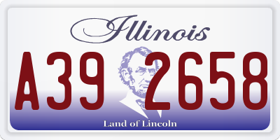 IL license plate A392658