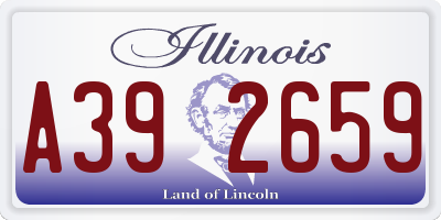 IL license plate A392659