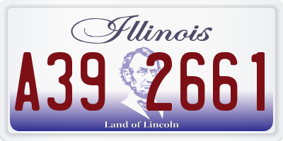IL license plate A392661
