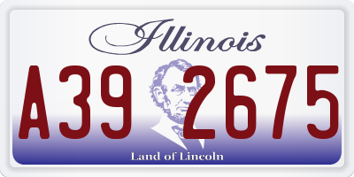 IL license plate A392675