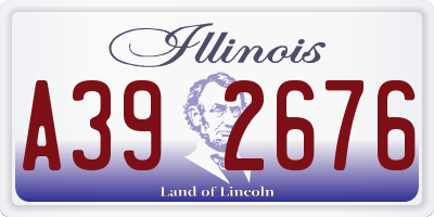 IL license plate A392676