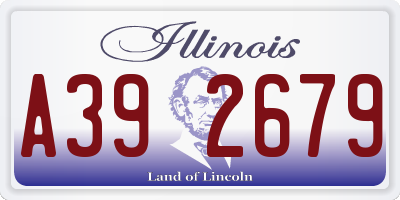 IL license plate A392679