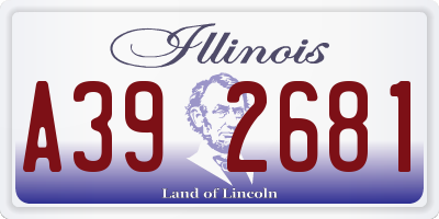 IL license plate A392681