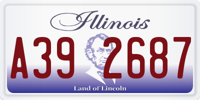 IL license plate A392687