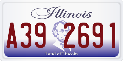 IL license plate A392691