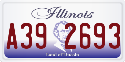 IL license plate A392693