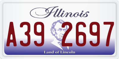 IL license plate A392697