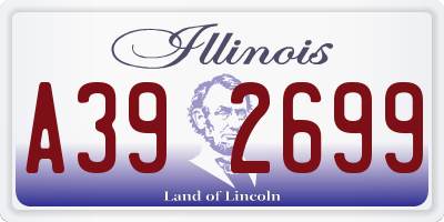 IL license plate A392699
