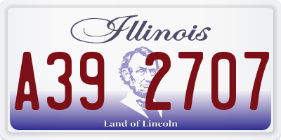 IL license plate A392707