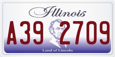 IL license plate A392709