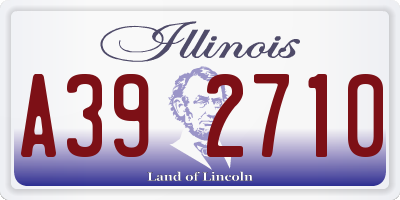 IL license plate A392710