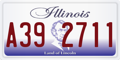 IL license plate A392711