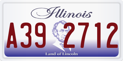 IL license plate A392712