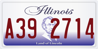 IL license plate A392714