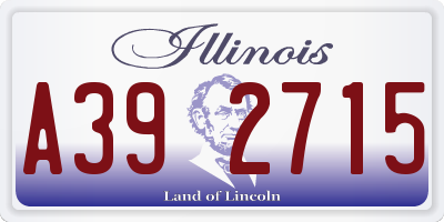 IL license plate A392715