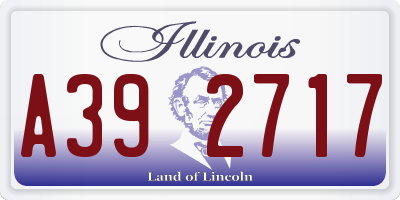 IL license plate A392717