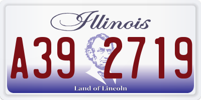 IL license plate A392719