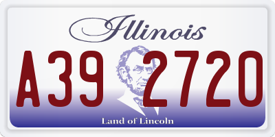 IL license plate A392720