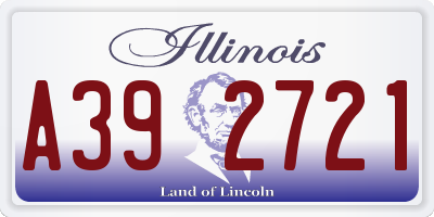IL license plate A392721