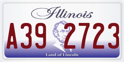 IL license plate A392723