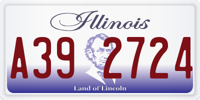 IL license plate A392724