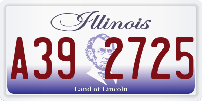 IL license plate A392725