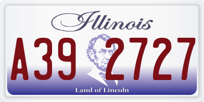 IL license plate A392727