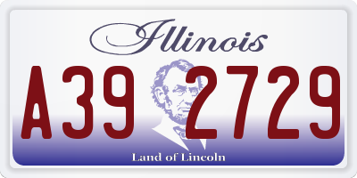 IL license plate A392729