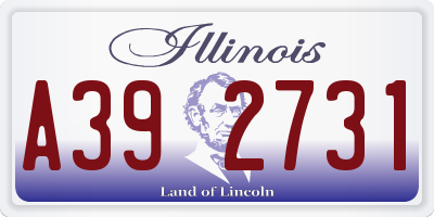 IL license plate A392731