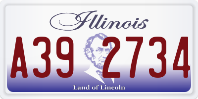 IL license plate A392734
